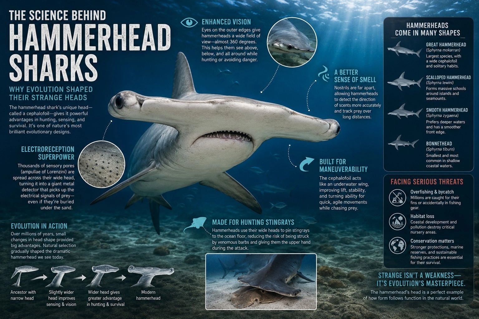 The Science Behind the Hammerhead Sharks