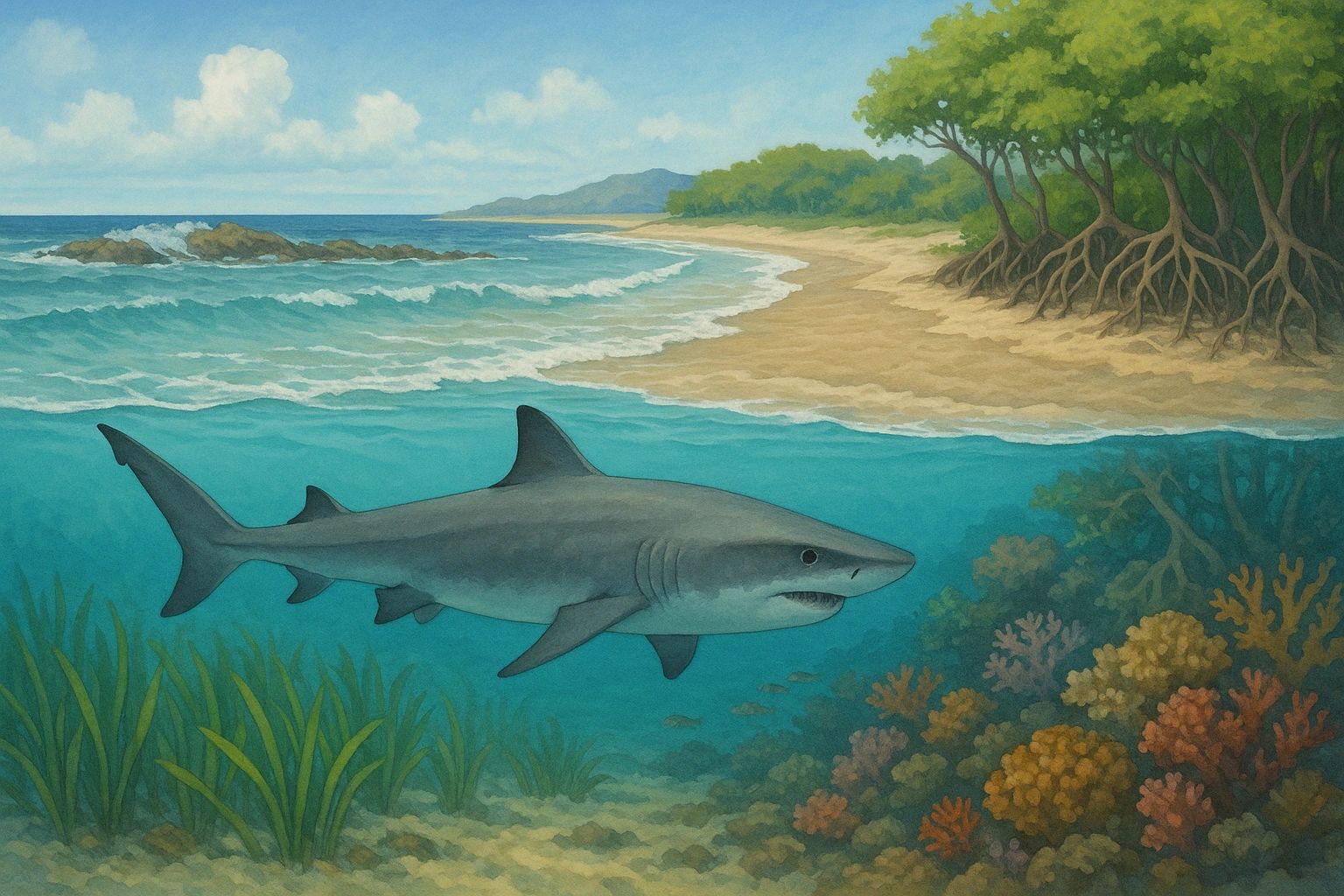 Sharks and Coastal Erosion
