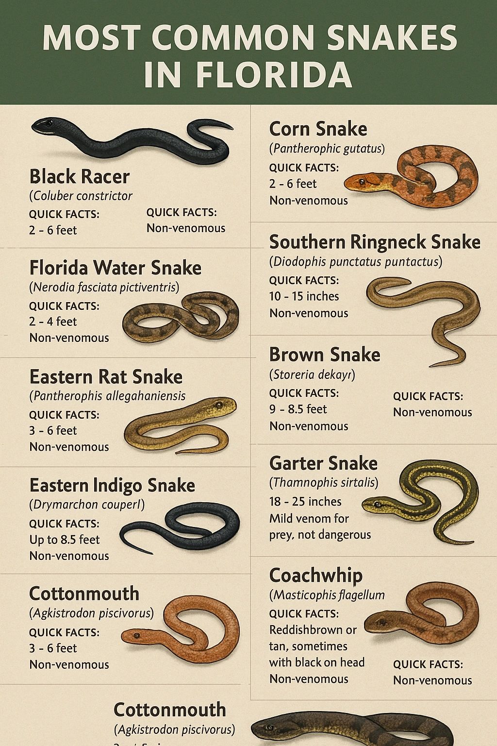 Snakes of Florida